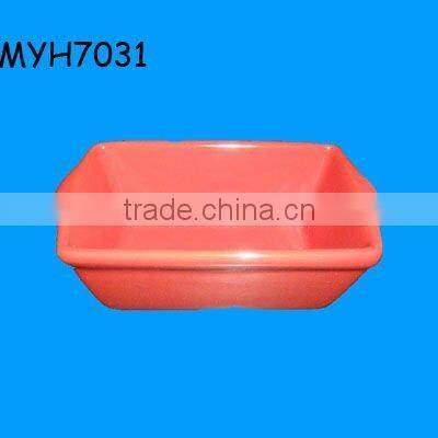 2012 new fashion terracotta colored salt or sugar dish