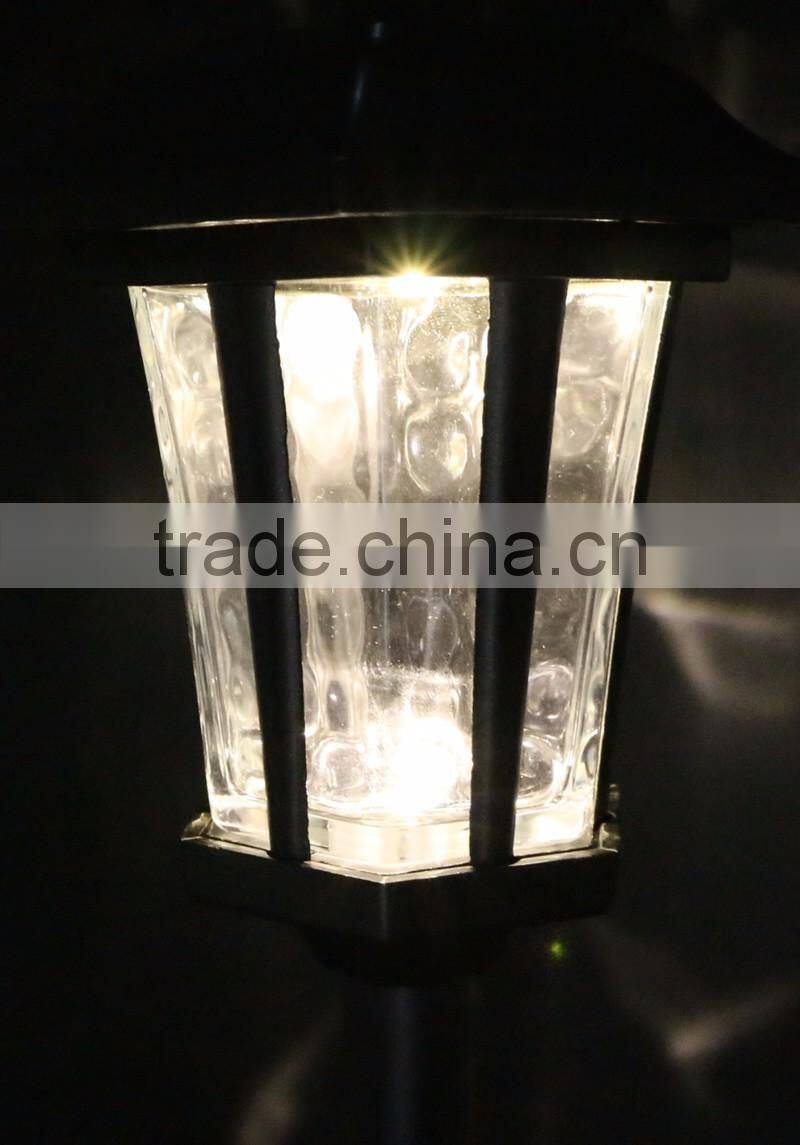 4pk Diecast Aluminum Solar Path Light Outdoor LED Landscape Lawn Garden Lamp -140 mm