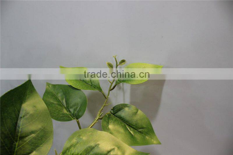 artificial branch leaves fake leaves with flower for decor