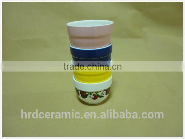 2016 Chinese hot sell color soup bowl ceramic bowls