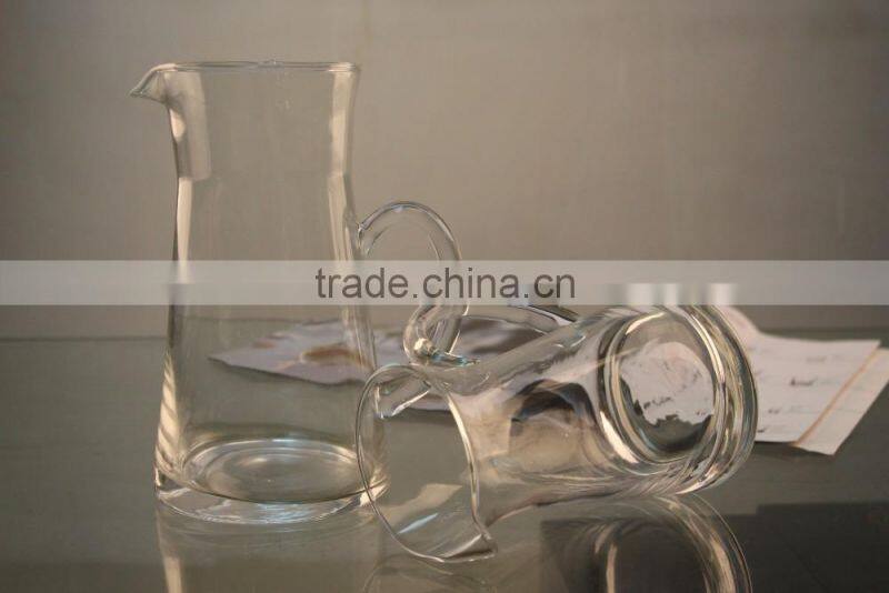Hot Sale 12750ml Transparent glass jug and cup/drinking glassware