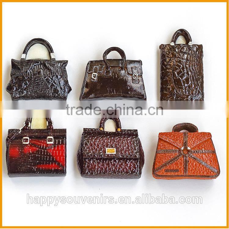 Fashion Bag 3D Resin Mini Bags Fridge Magnets and Other Promotion Gifts