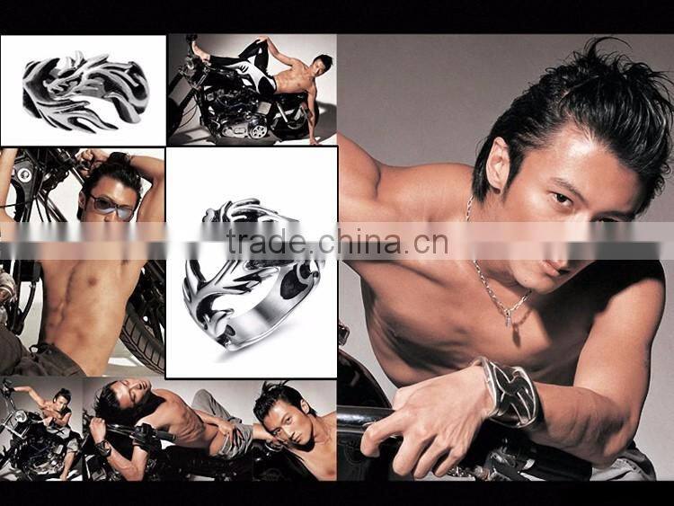 Personalized Ring 316 Stainless Steel Retro Jewellery Casting Dragon Ring for Men