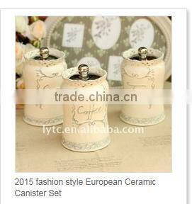 top grade embossment ceramic canister