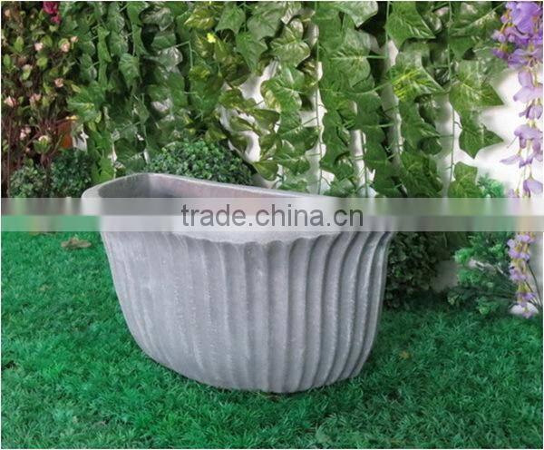 Fiberglass clay wall hanging planter pots
