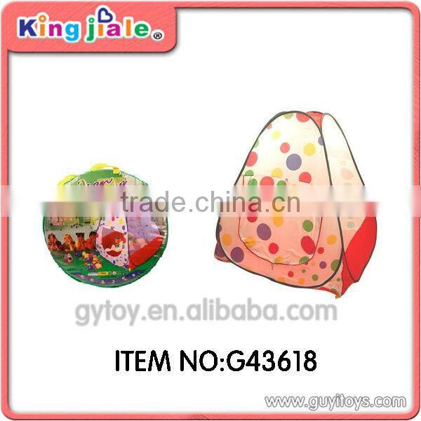 beatiful girl play tent