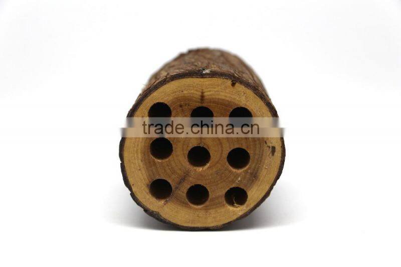Wood Stump Pen Holder , Nature Wooden Pencil Holder , Eco-Friendly Pen Holder