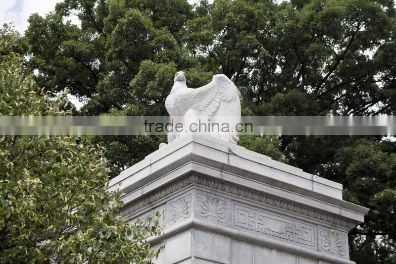 Building decoration marble stone eagle statue