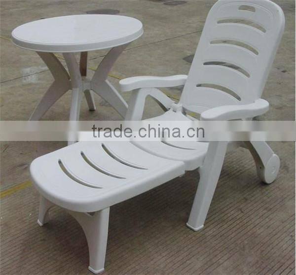 Plastic folding beach chair swimming pool white chair