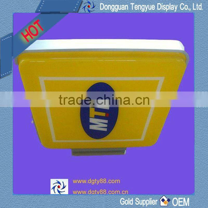 vacuum forming of plastic advertising sign