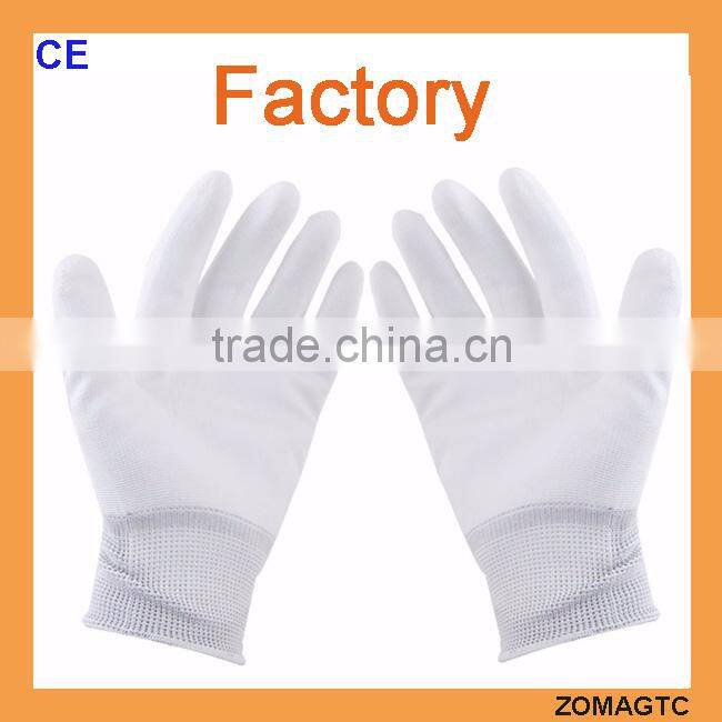 Anti static ESD PU Palm Fit carbon gloves, Nylon gloves