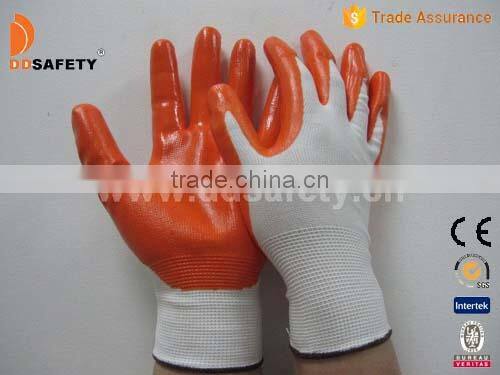 DDSAFETY 13Gauge Nylon Nitrile Coated Working Gloves