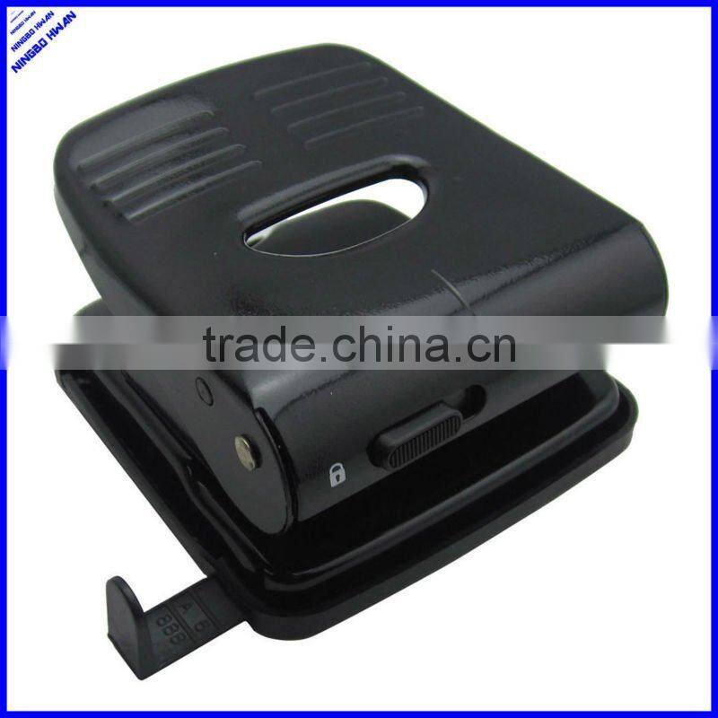 all metal black color sturdy 2 hole paper punch
