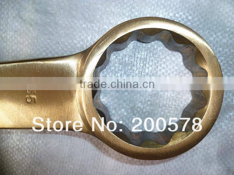 14mm Ring Slogging Spanner Hammer Striking Box End Wrench Al-Br Alloy Spanner