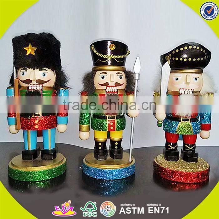 wholesale baby wooden delicate nutcracker, popular kids wooden nutcracker, fashion wooden nutcracker W02A007