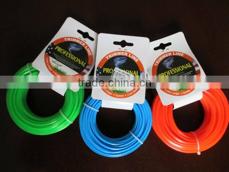 brush cutter spare parts colored nylon trimmer line