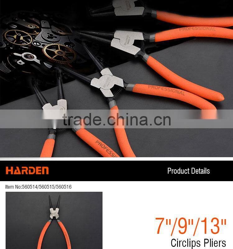 Functional OEM Service Internal Straight Jaw Professional 7" Circlip Pliers