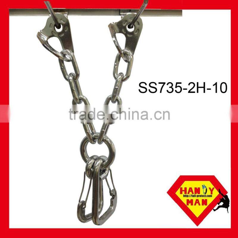 2442KTL-3 Triple Lock Galvanized Steel Oval Carabiner