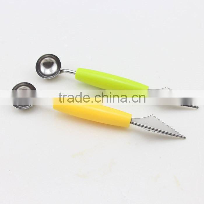 Multifunction Kitchen Tool With Fruit Carving Knives Watermelon Melon Balls Ice Cream Scooper