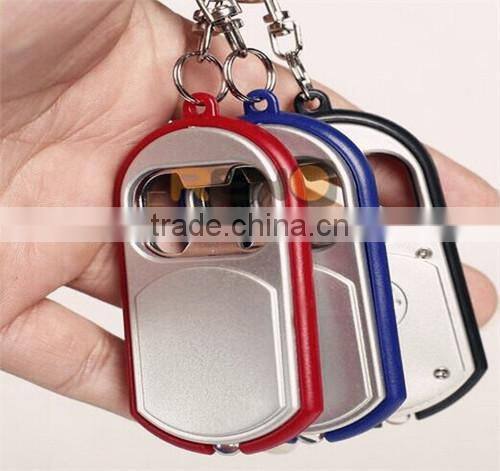 micro LED tool with bottle opener and keychain