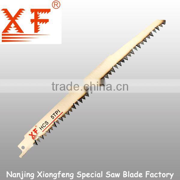 HCS Blade Material and White Finishing reciprocating saw blade for wood
