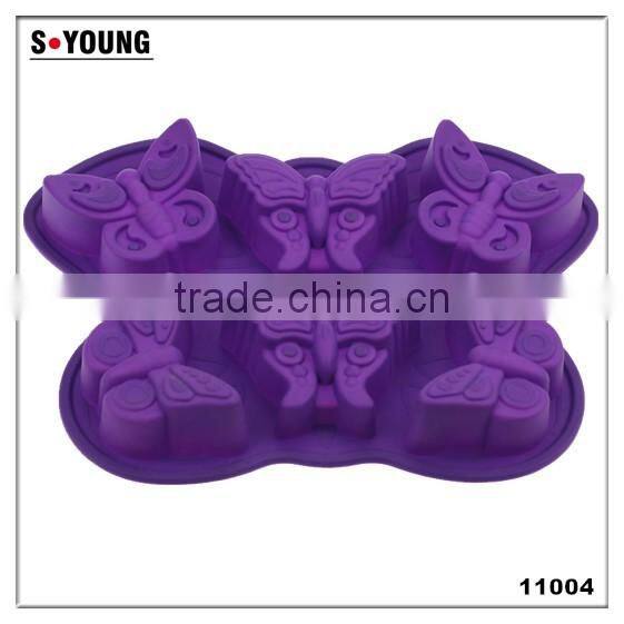 11022 butterfly bee shape silicone chocolate cake molds offered by Zibo Nicole manufacture