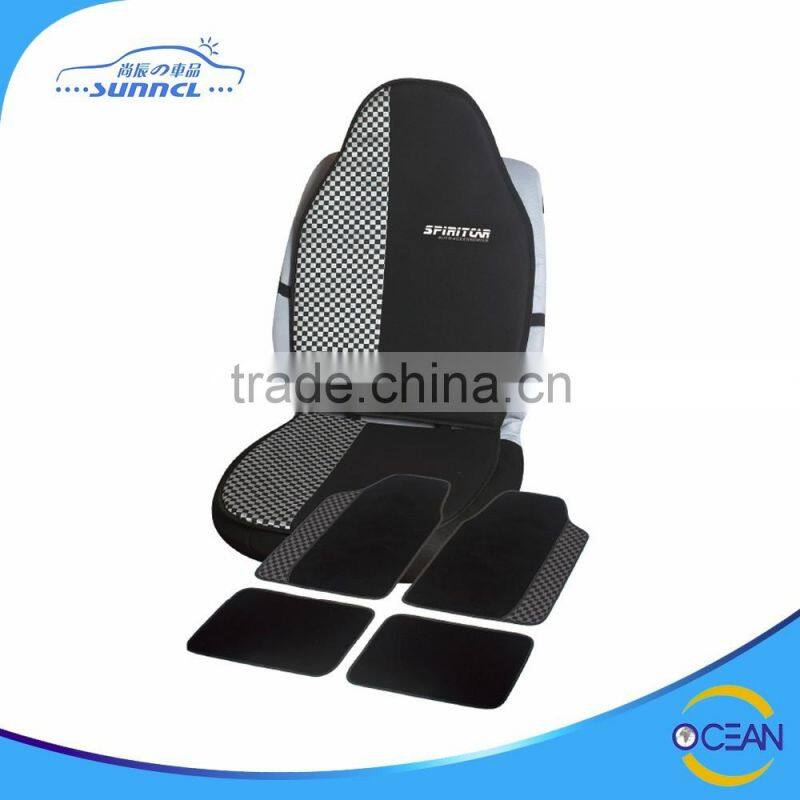 Customized Warm and Soft Micro Fibre Material Fur Car Seat Cushion with Cartoon Embroidery