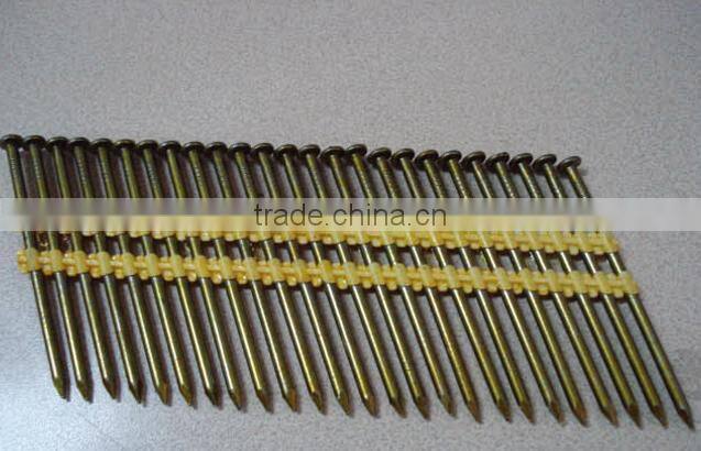 Plastic strip nail/plastic coated strip nails/strip framing nails