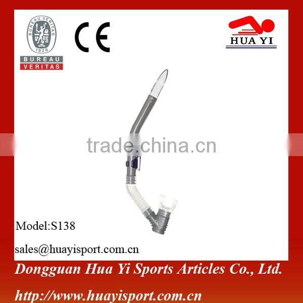 Comfortable underwate low volume durable swimming snorkel