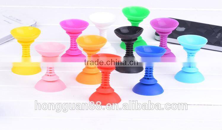 2015 Dongguan new design Hot selling Silicone Sucker Stand Holder/Silicone side Sucker/silicone holder