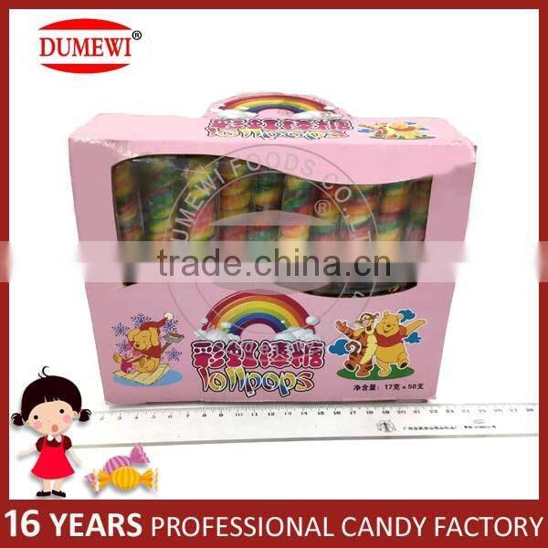 Fruit Flavor Handmade Twisty Colorful Lollipops