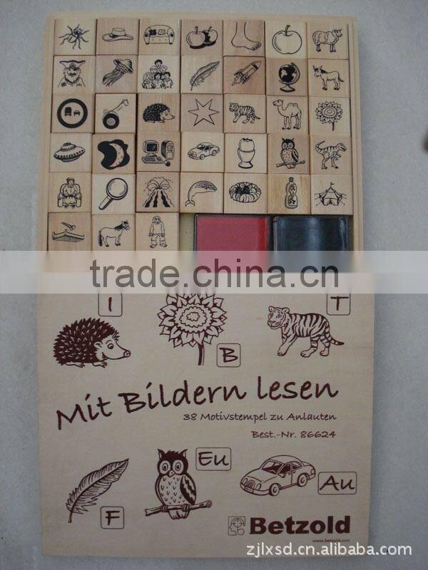 Best price wooden toys stamps for children