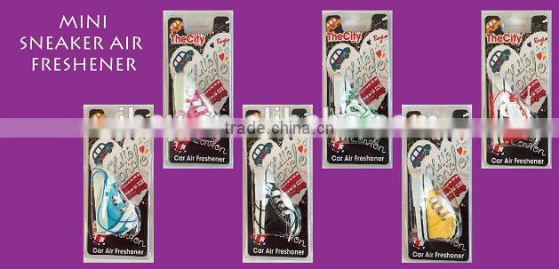 2016 newest mini sports SNEAKER air freshener/FRESHNER