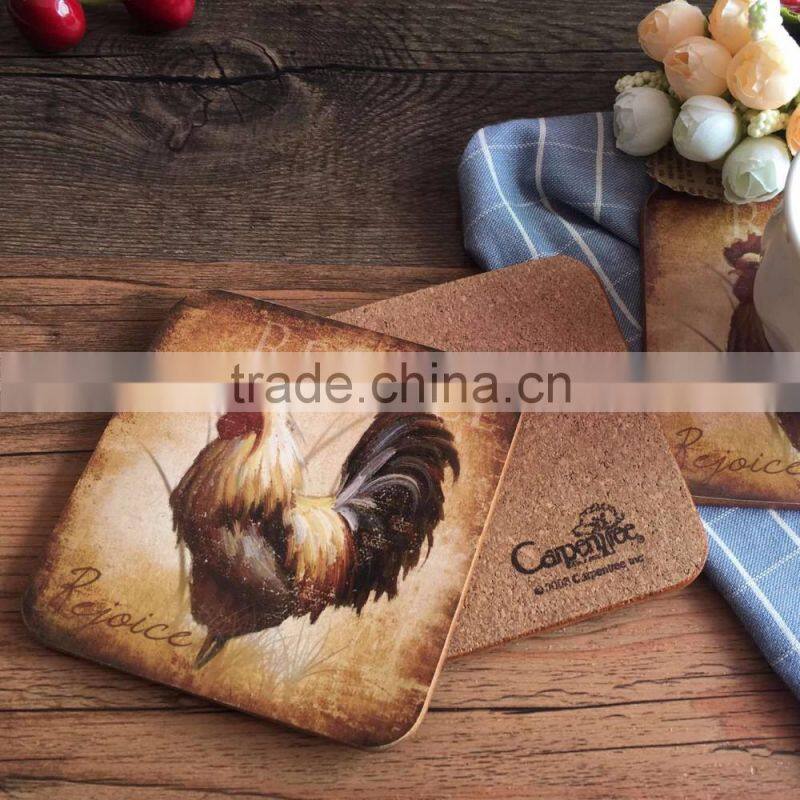 my test cork coaster