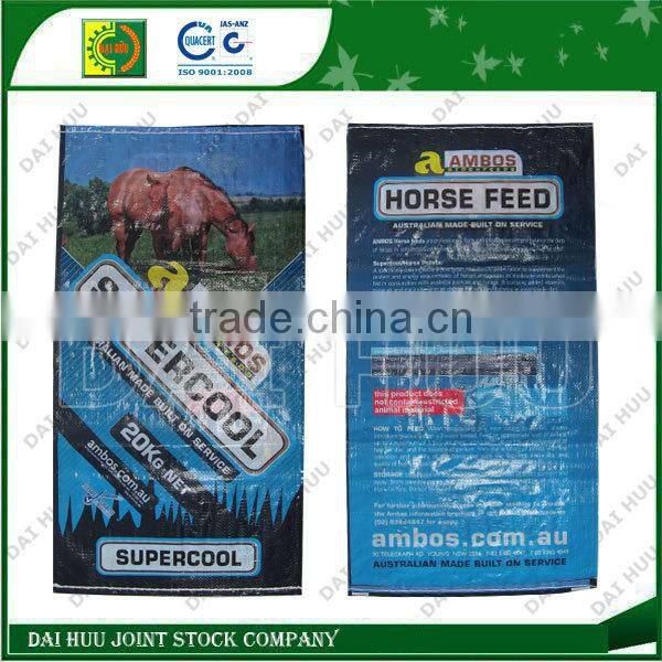 Moisture Proof PP Laminated Woven Animal Feed Packing Bag