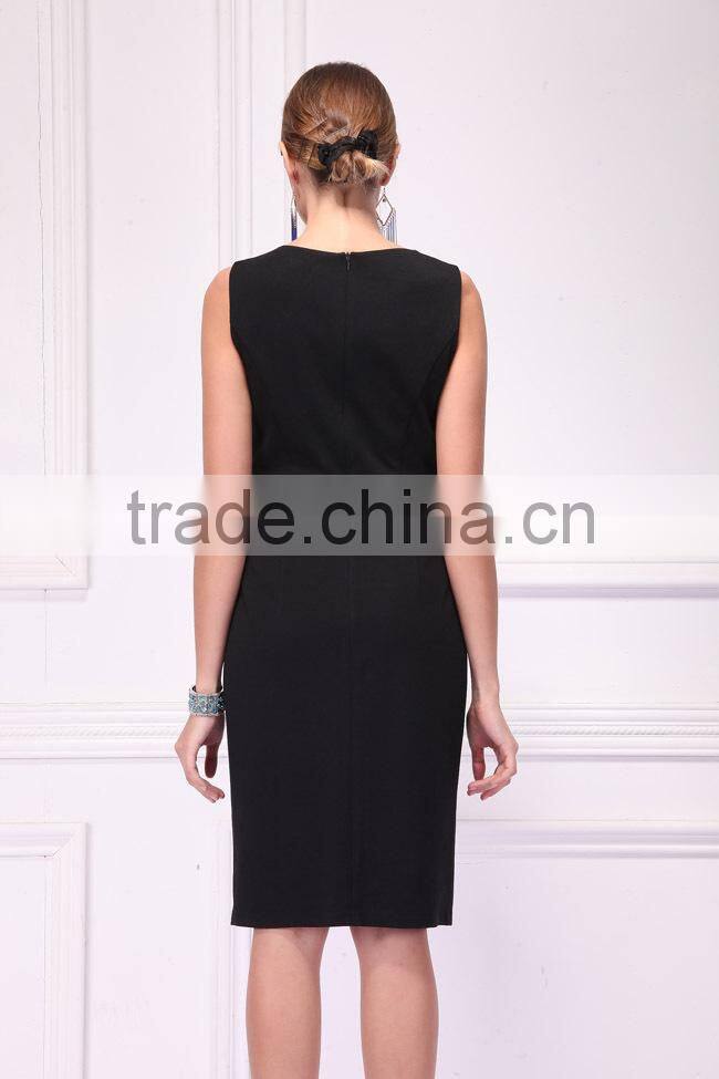 15DR204 sleeveless Black sexy tight Bandage dress Wholesale