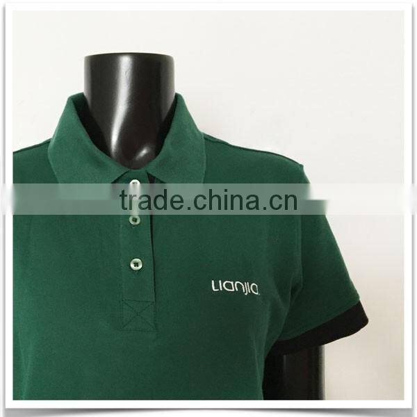 100% cotton pique women polo shirt workwear
