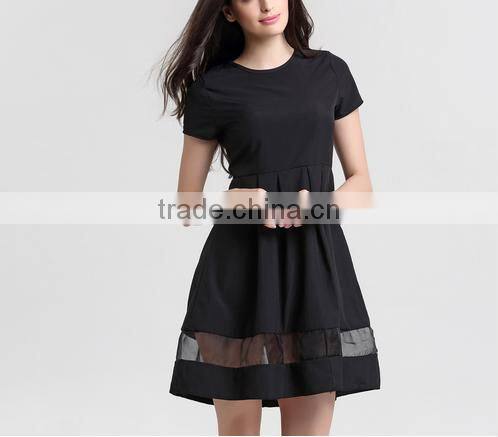 2016 Round Neck Solid Casual Summer Dress