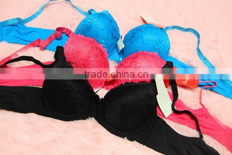 Mature ladies lace push up brassier wholesale