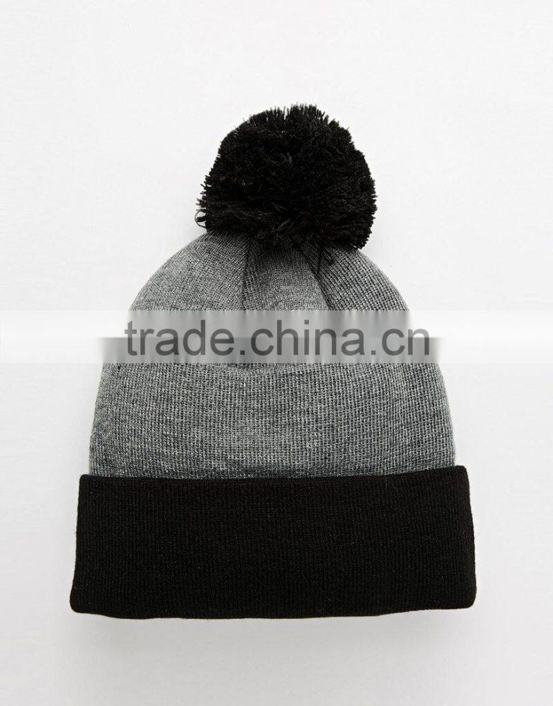 Custom jacquard beanie/acrylic beanie/beanie hat with top ball