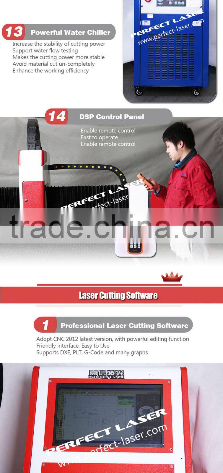 1530 500w /1000w Fiber Laser cutting machine for metal 1mm-14mm