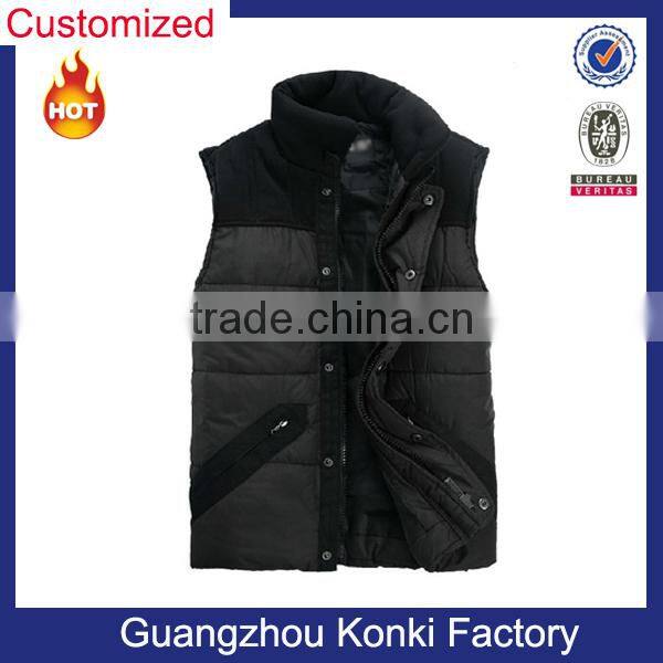 2015 new fashion customized outdoor men's winter vest