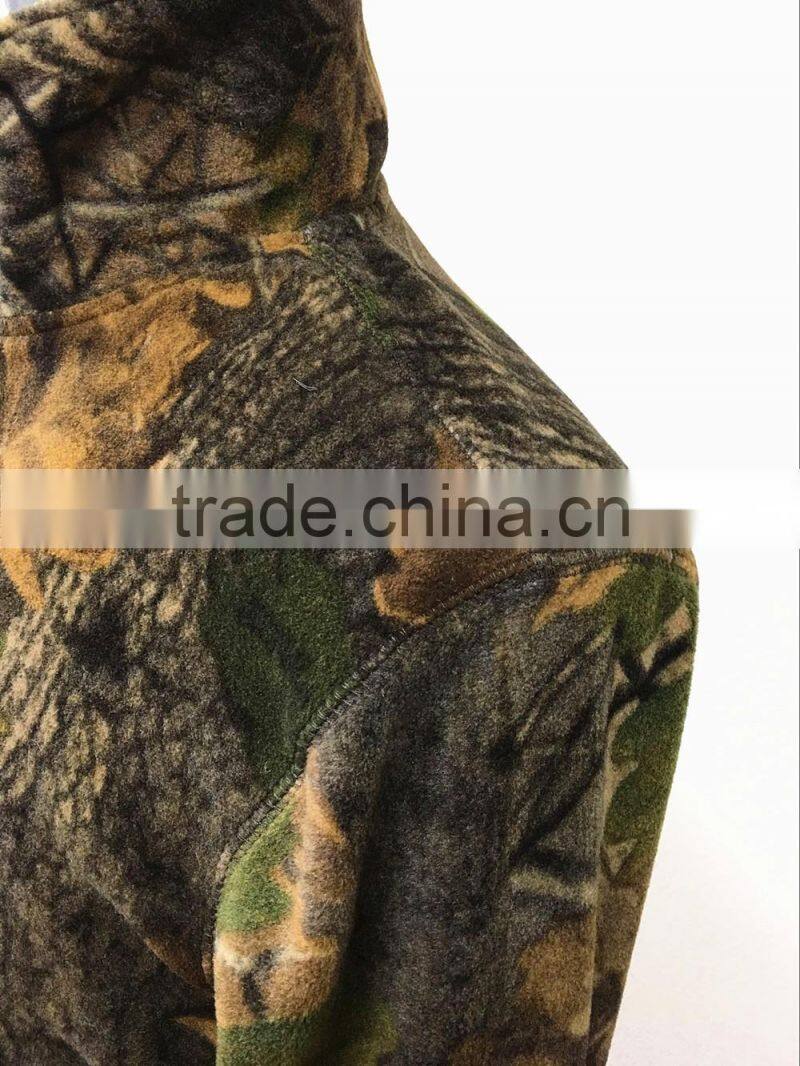 1 4 zip pullover Style 100%polyester English oak fieldman fleece pullover for mens