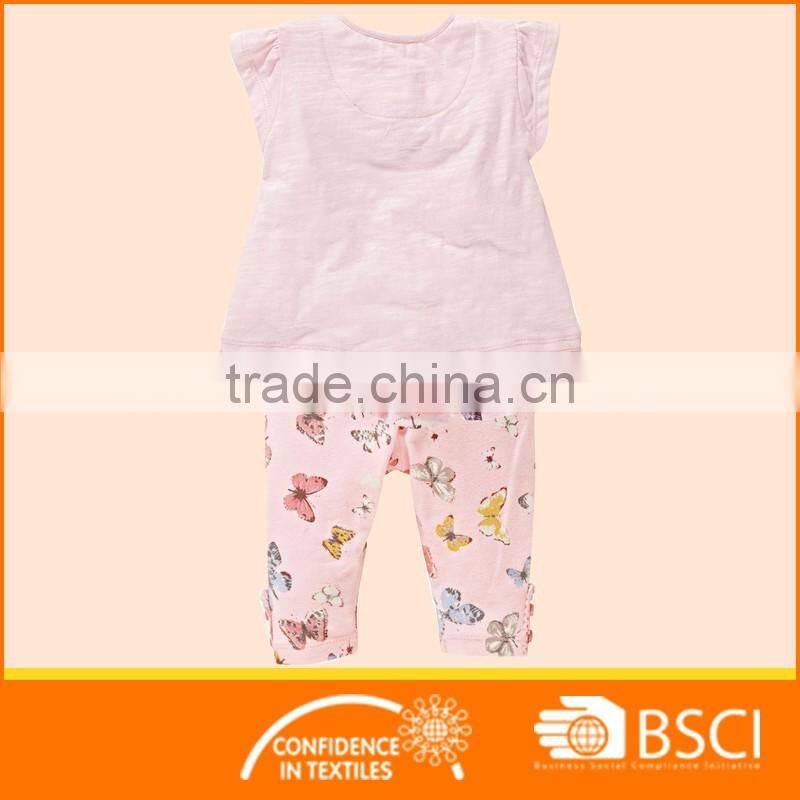 Infant Clothes Baby Girl T Shirts+Full Print Pants 2pcs Set Children Clothing Set