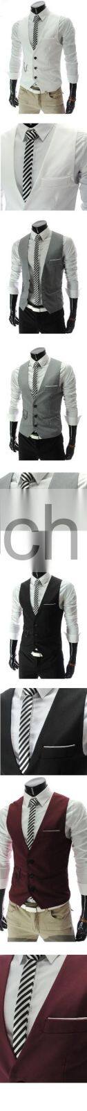 2016 Spring new men korean fashion slim waistcoat men vest western style suit
