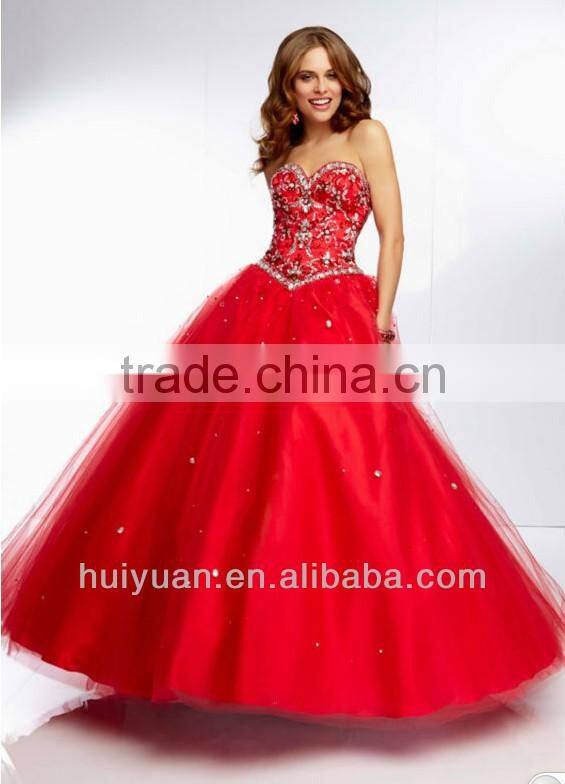 Embroidery and Beading Bodice Bridesmaid Dress 2013