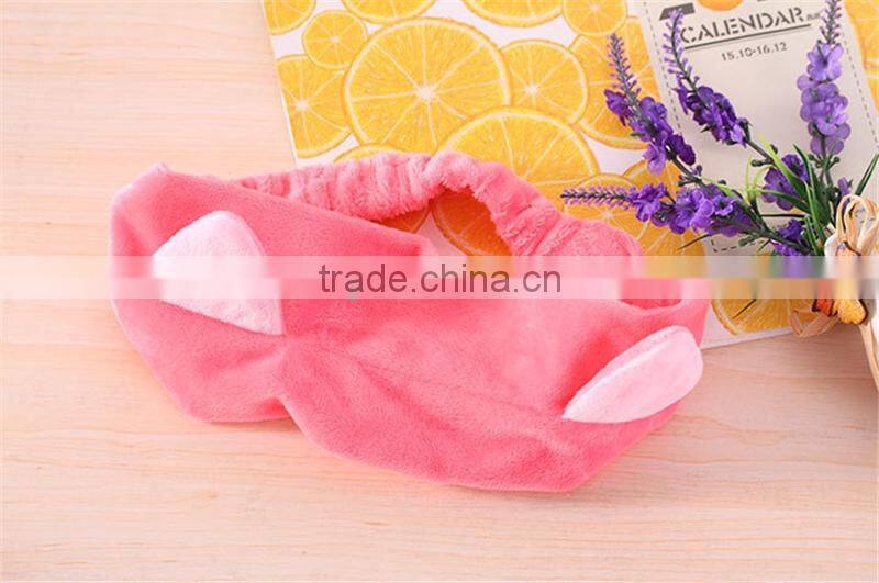 Wholesale good quality facial hair bands for girl wash broad facial elastic hair bands