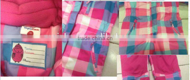 2015 ski snow jackets kids overall jacket (KS150504)
