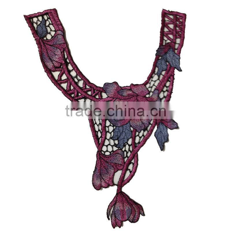 lace manufacturer machine made crochet neck lace design