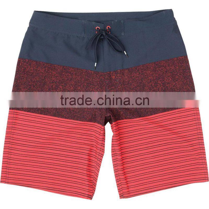 Sinner Stripe Boardshort Summer Quick-Drying Comfort Fly Zipper Beach Pants 90% Polyester 10% Elastane Customize Babric